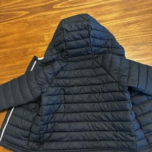 Columbia Omni heat black jacket with pink trim